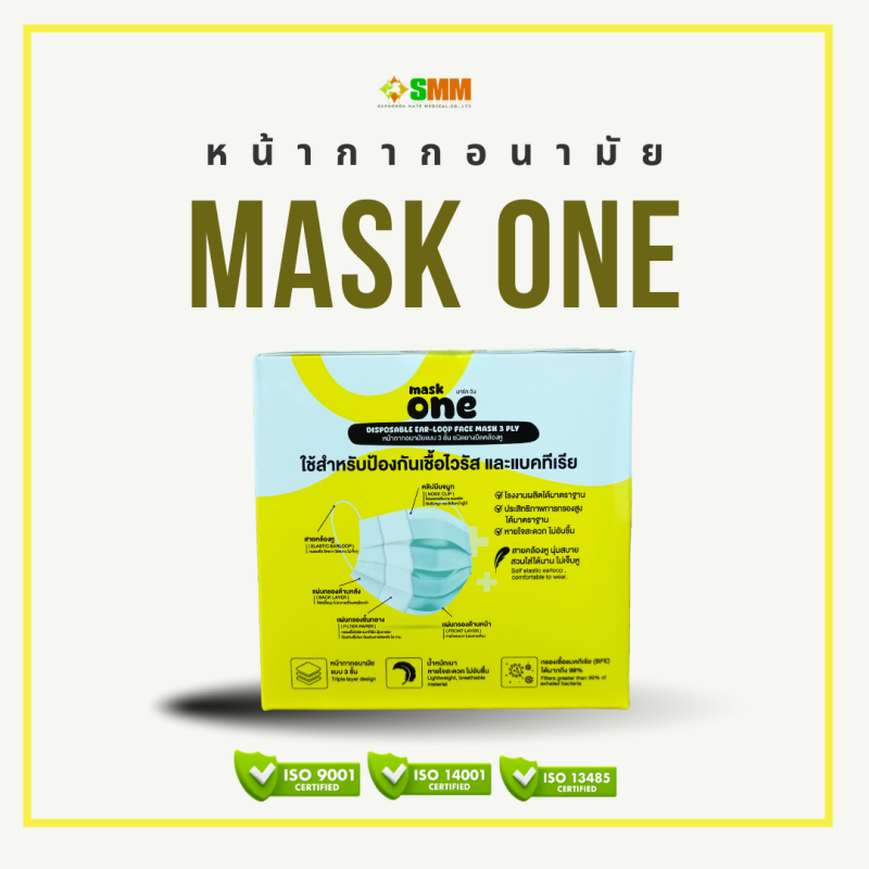 หน้ากากอนามัยทางการแพทย์   MASK ONE - Image 4